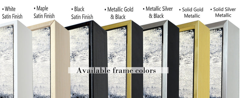 Set of 3 Black White Triptych Contemporary Abstract Paintings "Spirit"