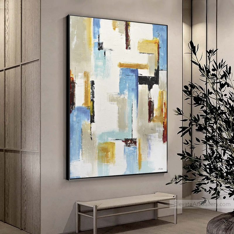 geometric abstract color blocks