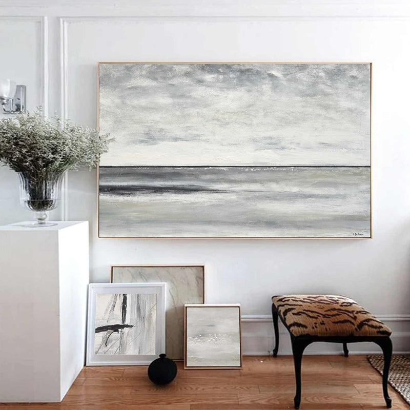 Scenic Abstract Painting Rectangular Dining Room Art Custom Size