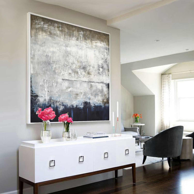 Abstract Contemporary Art For Living Room Large Square