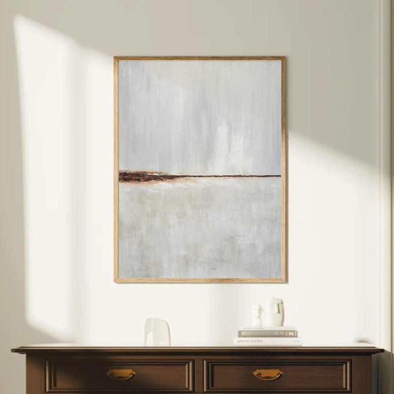 Abstract Art Bright Painting Soft Tones Acrylic Quiet Big Artwork