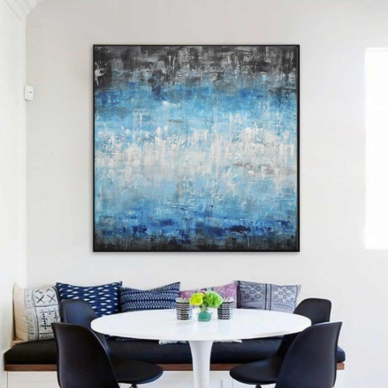 Abstract Painting Home Decoration Big Artwork Wood Frame