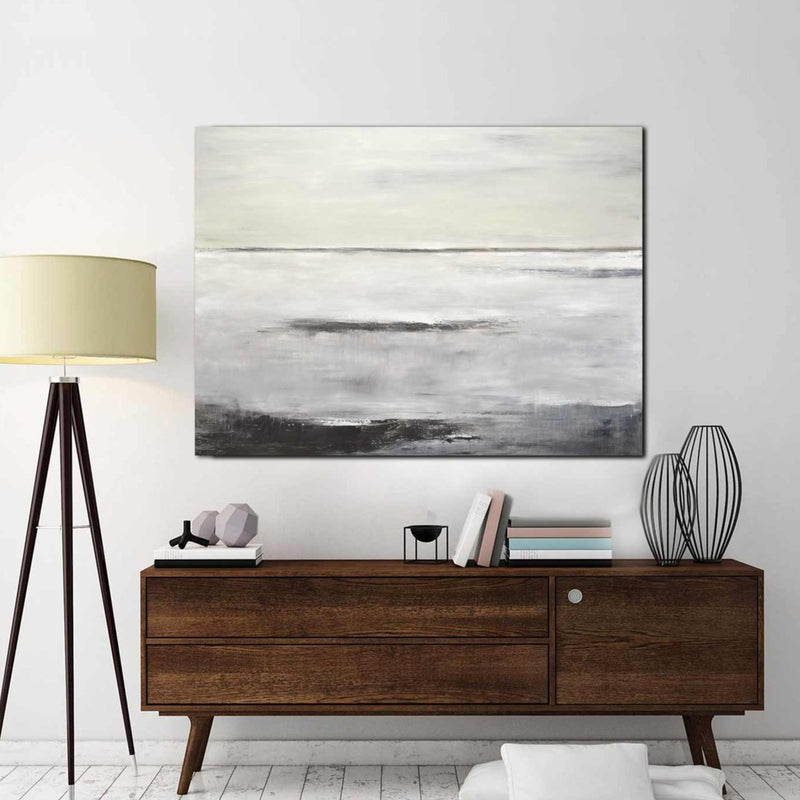 Abstract Wall Art Beautiful Large Painting Warm Colors Affordable Art Khaki Brown