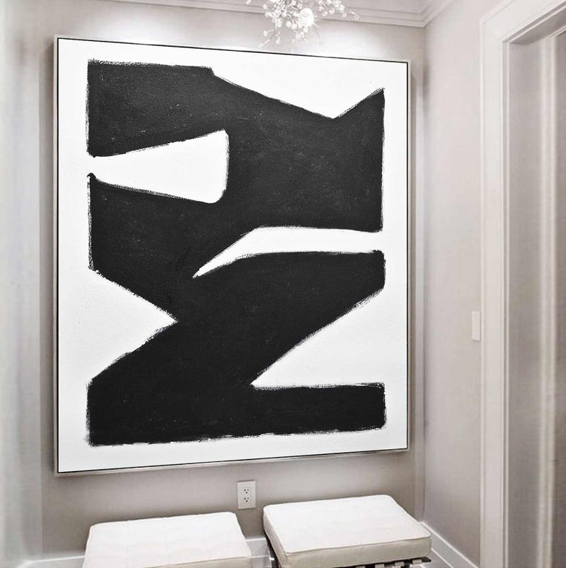 Black And White Minimalist painting