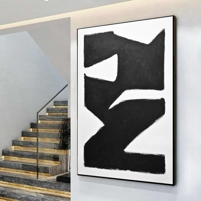Black And White Painting Framed