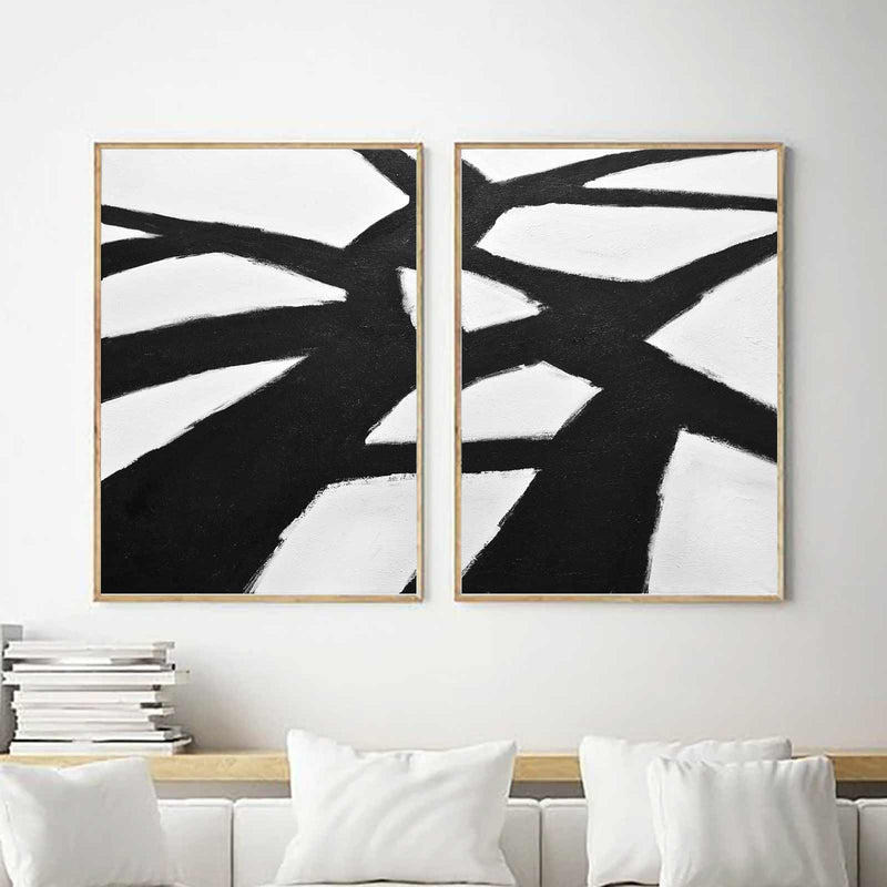 Black And White Paintings Tree Branches For Big Walls