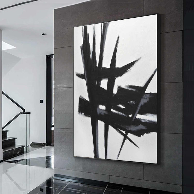 Large Expressionist Black and White