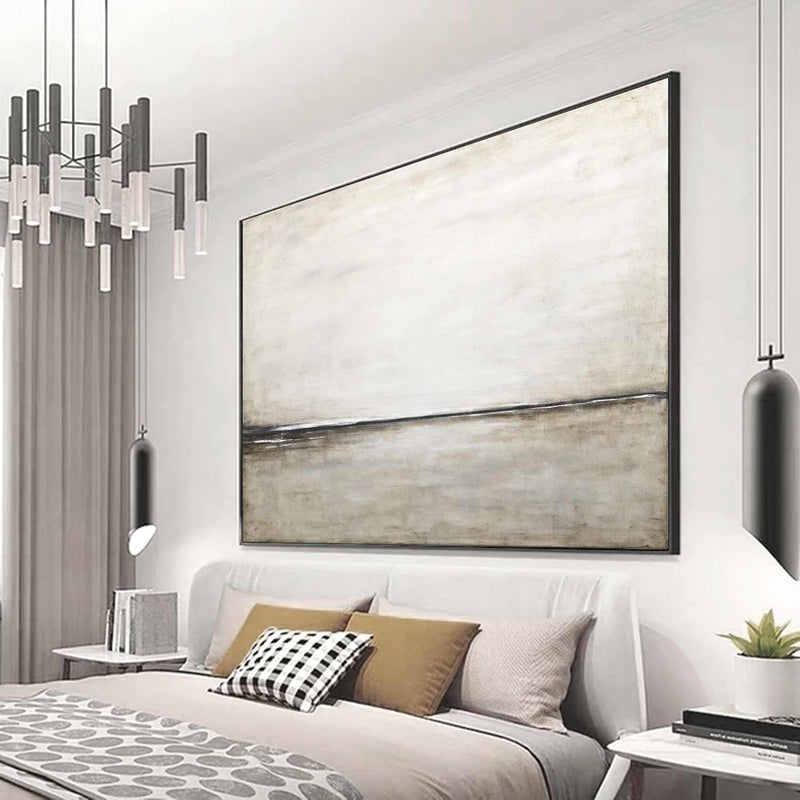 Minimal Painting For Bedroom Calming Artwork Neutral Tones