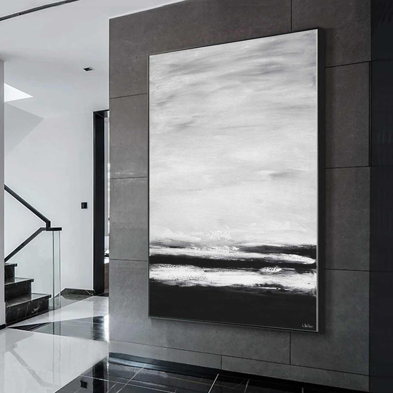 Monochrome Painting Hand Painted Art