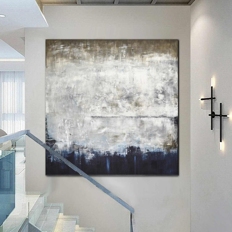 Original Large Abstract Contemporary Art For Living Room Large Square