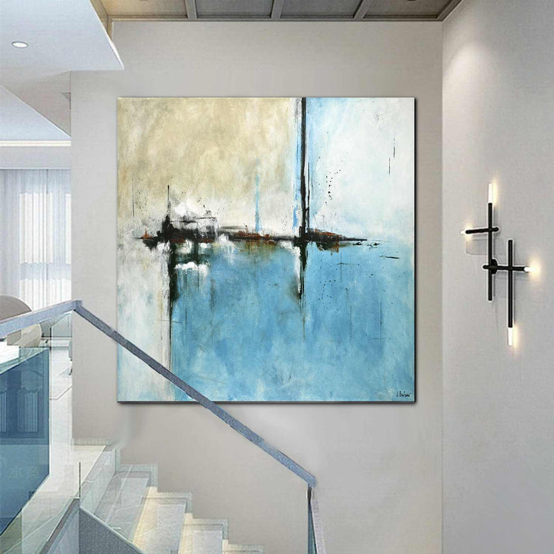 contemporary Abstract Art Geometry Lines Forms Painting Home Decoration Hotel