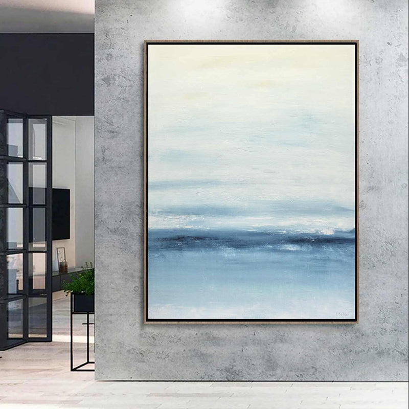 original modern blue abstract artwork