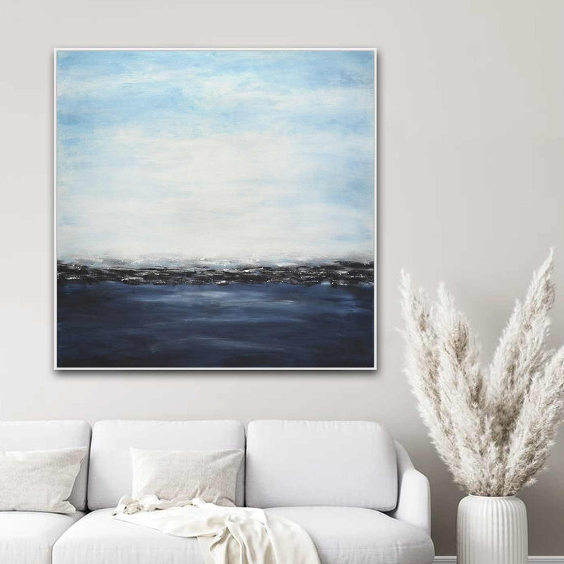 Hand Painted Large Ocean View Painting Hotel Lobby