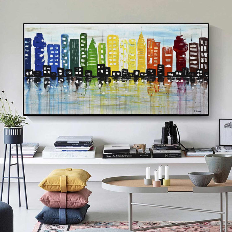 skyline oil modern art