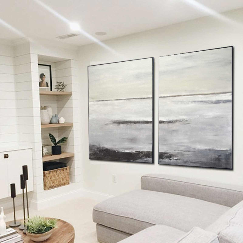 Abstract Art Paintings Diptych Popular Design Dining