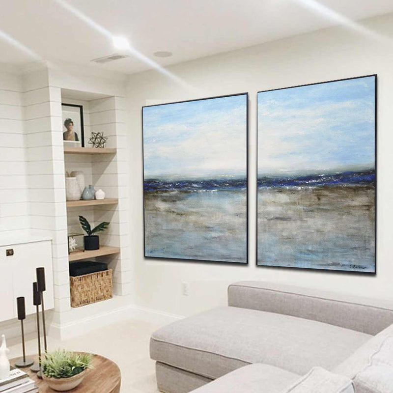 diptych set of 2 paintings