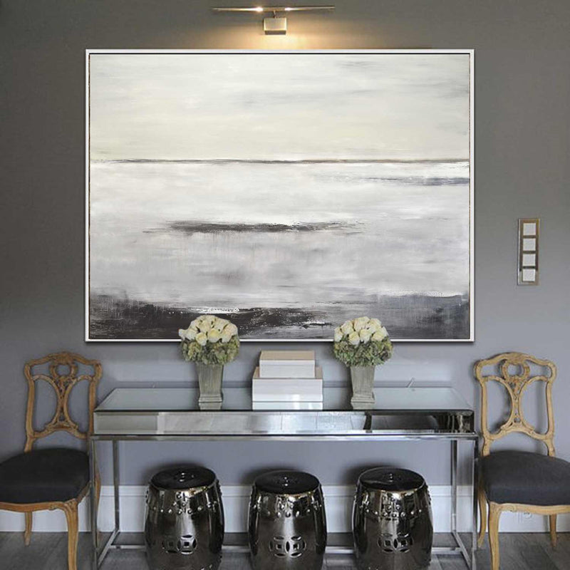 Abstract Wall Art Beige Painting