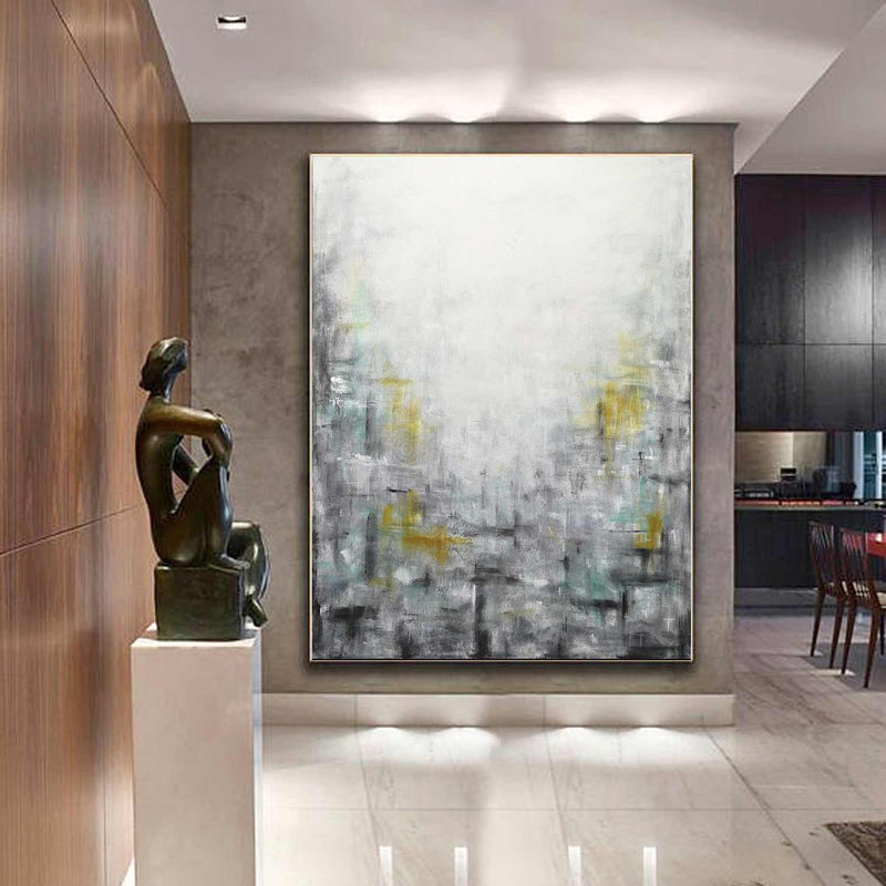 vertical aqua painting