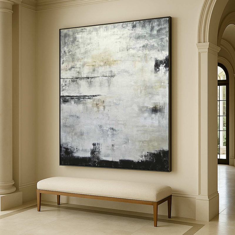 Original Contemporary Abstract Modern Painting On Canvas hallway