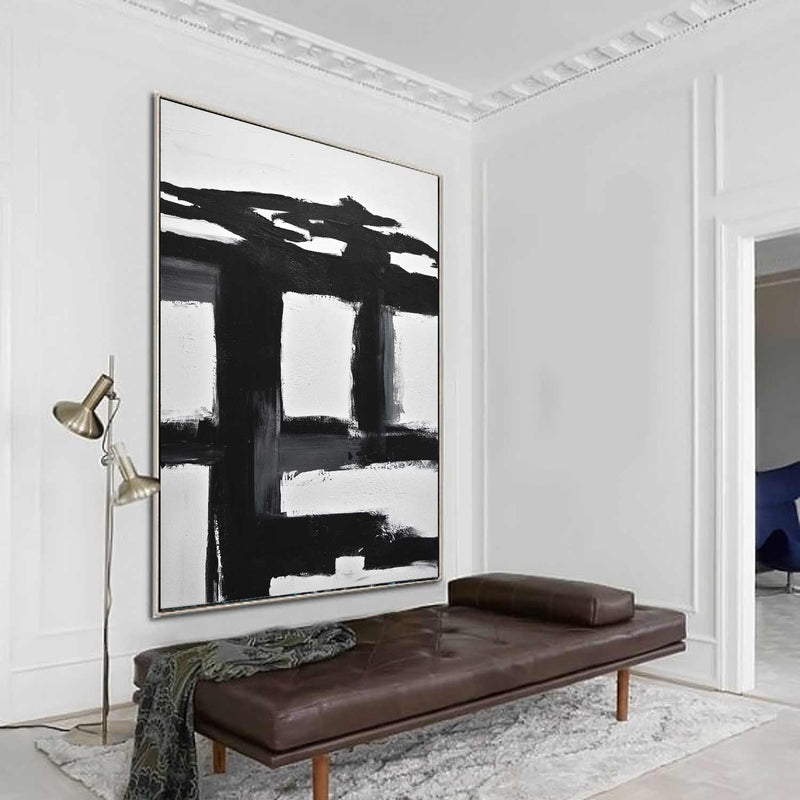 huge black white art