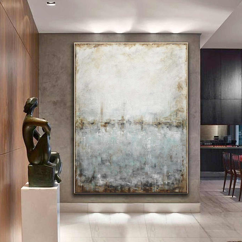 large painting Art For Luxury Home Designer Textured Abstract Painting Vertical Format