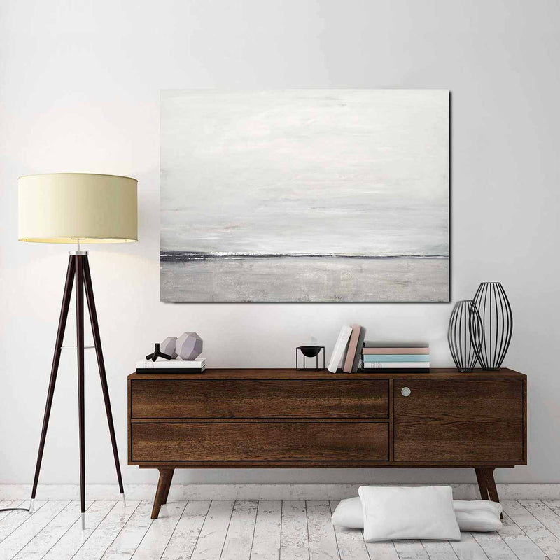 Clean Minimal Landscape Painting on wall