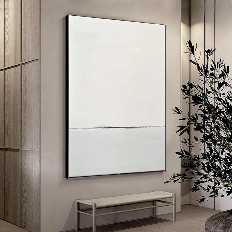 minimal art in lobby