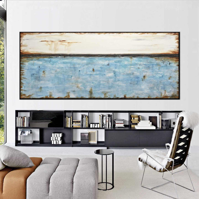 original modern blue painting
