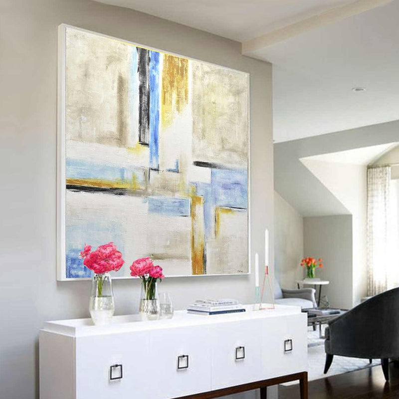 large abstract painting ready to ship