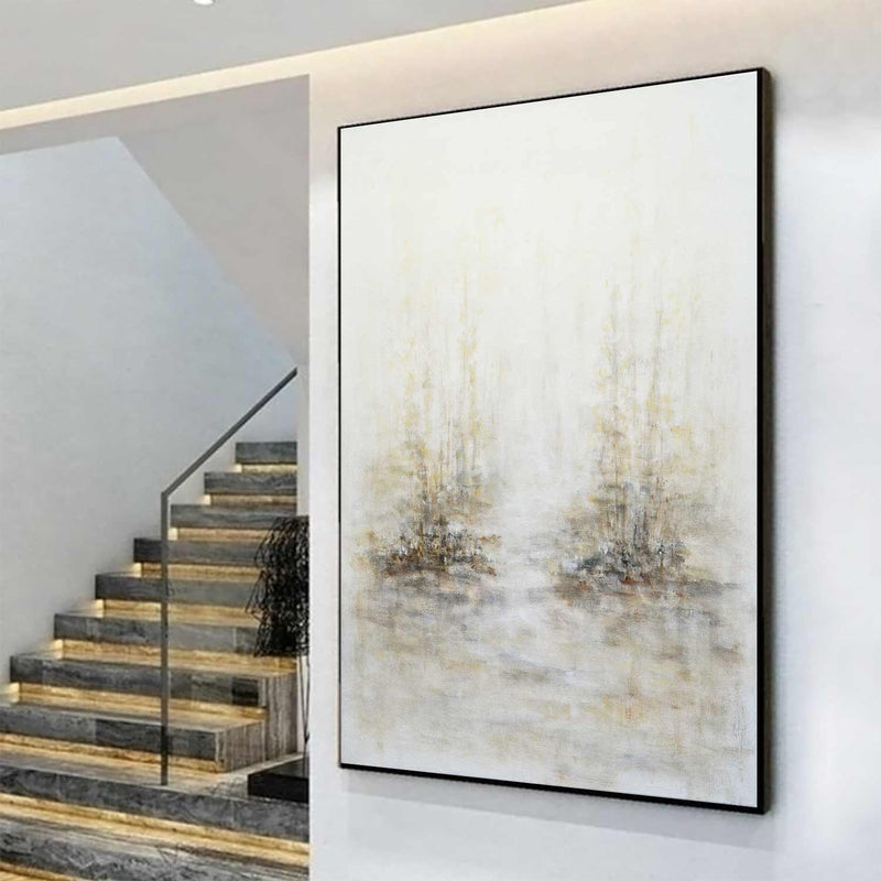 trees painting nature wall art