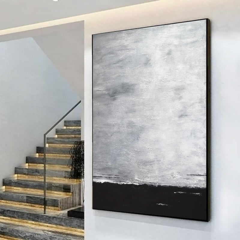Monochromatic Dark Large Scale Art Vertical
