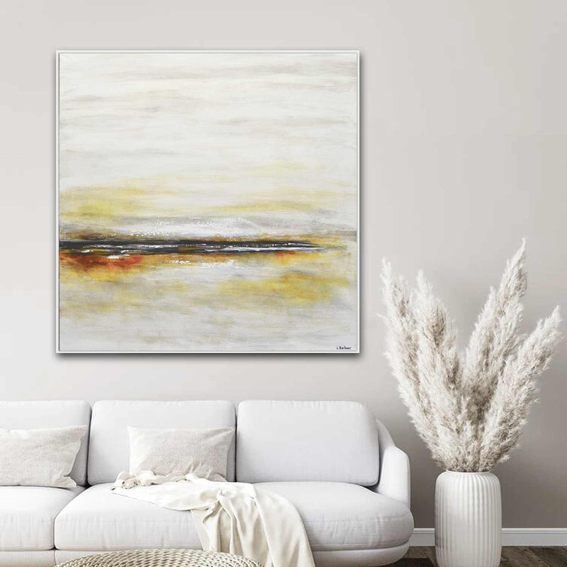 Light Colors Easy Coastal Painting Seas Level Brush Strokes