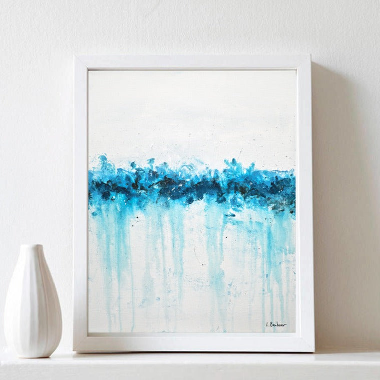 blue abstract art