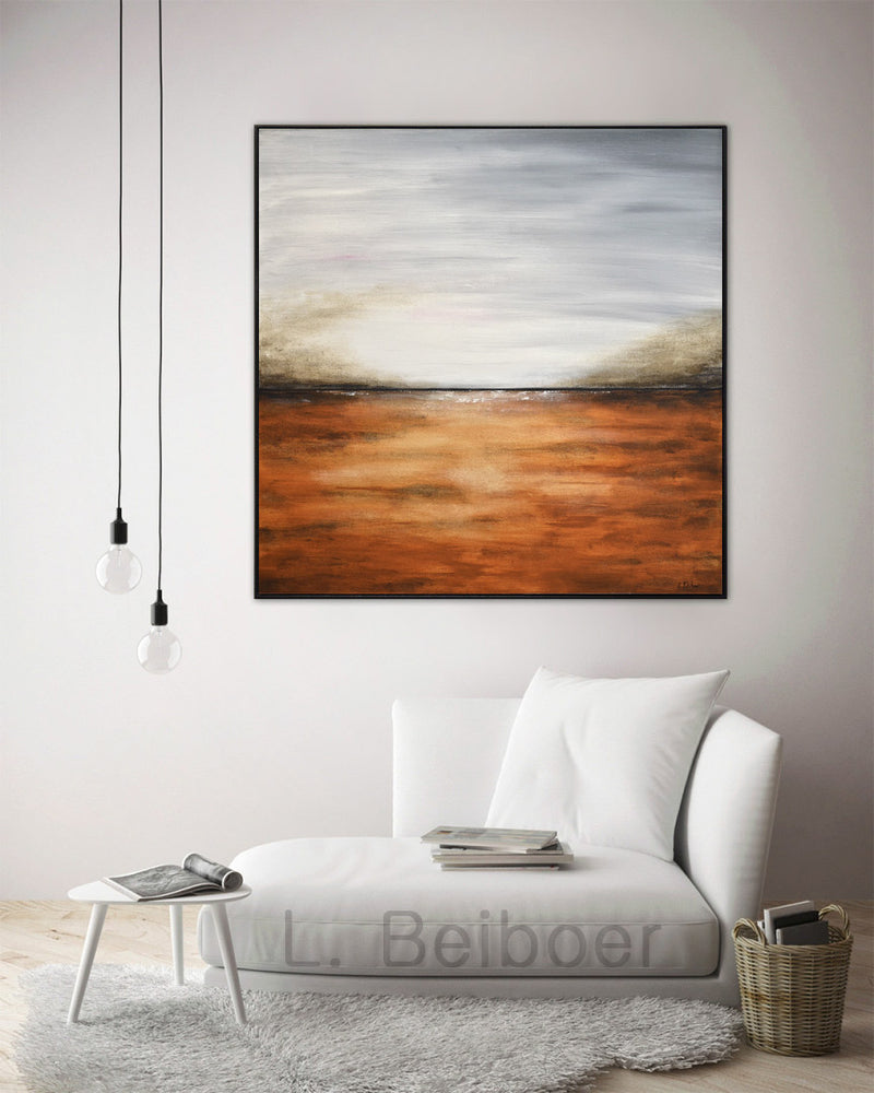 abstract landscape painting interior design