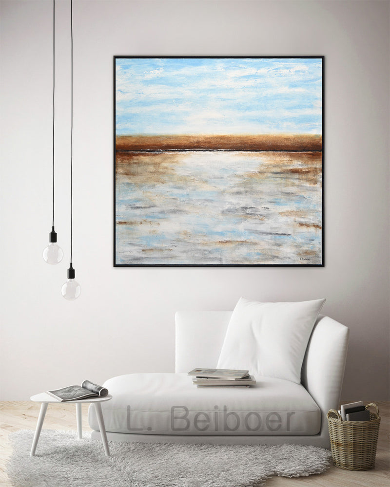 36 x 36 large landscape painting