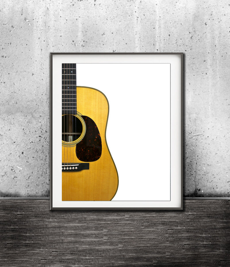 Martin HD28 downloadable art guitar print 