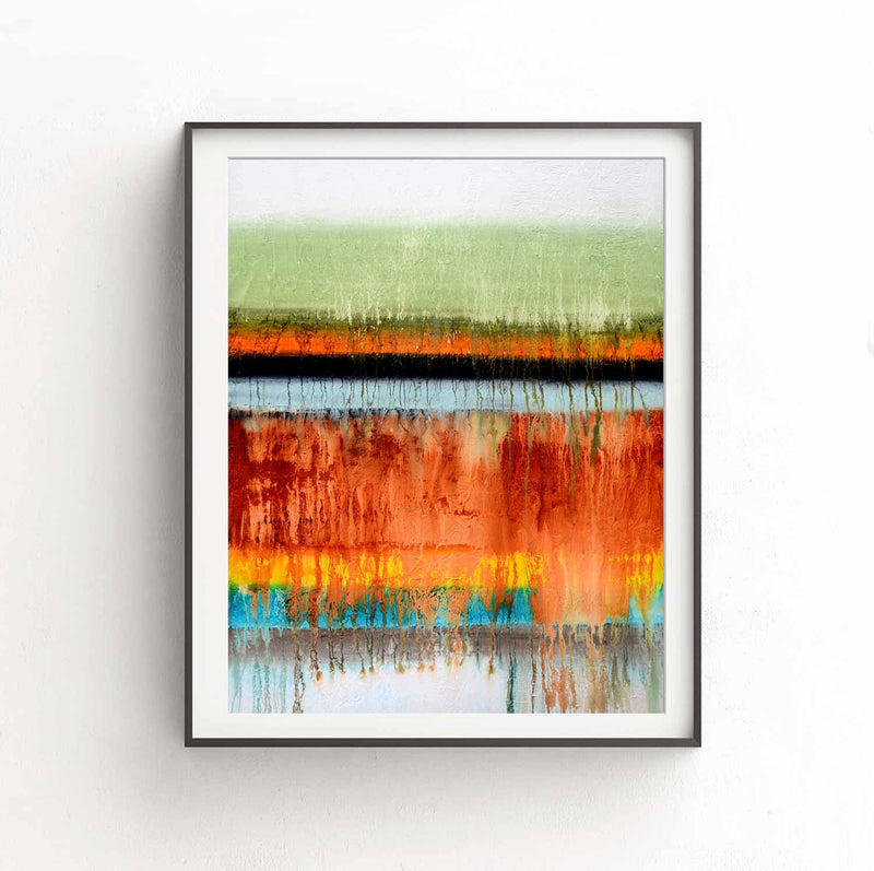 large colorful abstract print