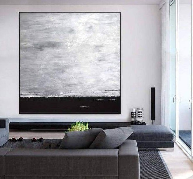 black and white abstract paintings for sale