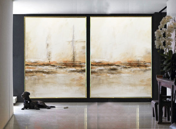 original xxl diptych art