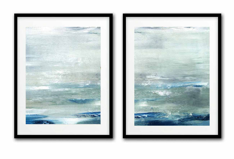 diptych abstract prints set of 2