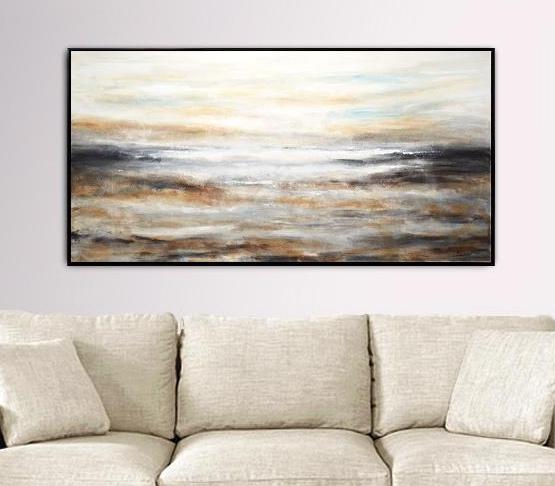 24 x 48 wall art design abstract painting landscape