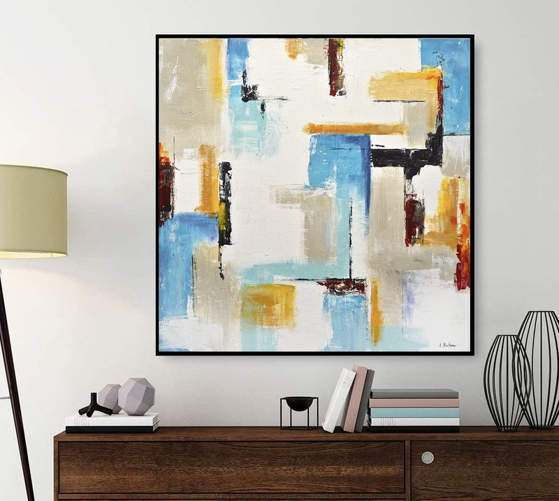 home decor Vibrant Modern Painting Home Decoration Geometric Art