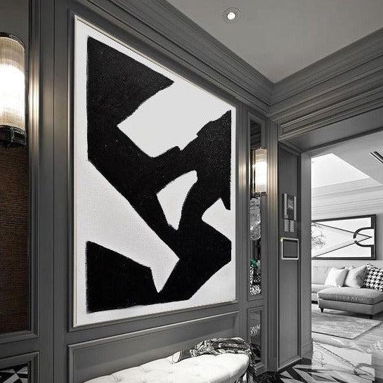 original white black artwork