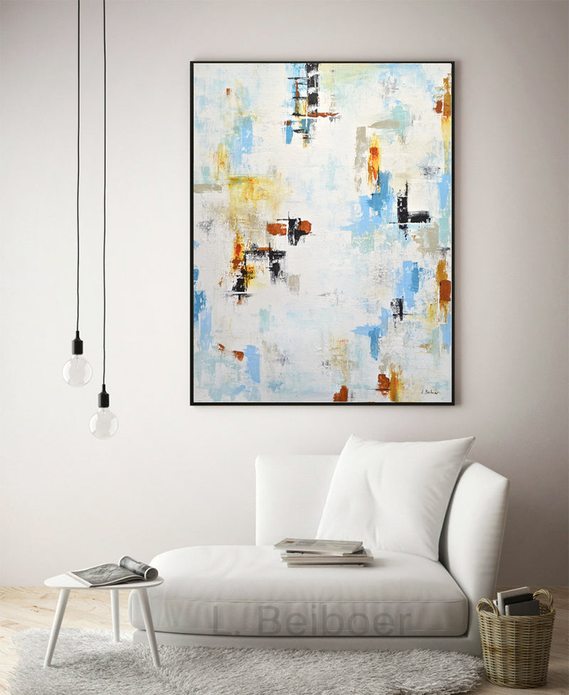 large abstract painting