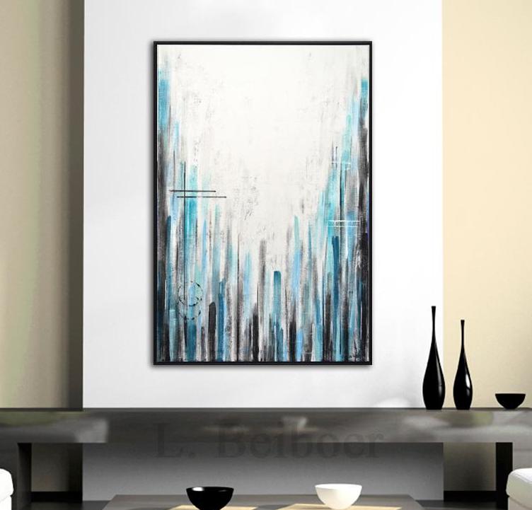 blue white lines striped abstract