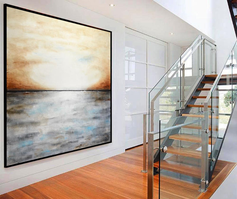 massive square painting framed