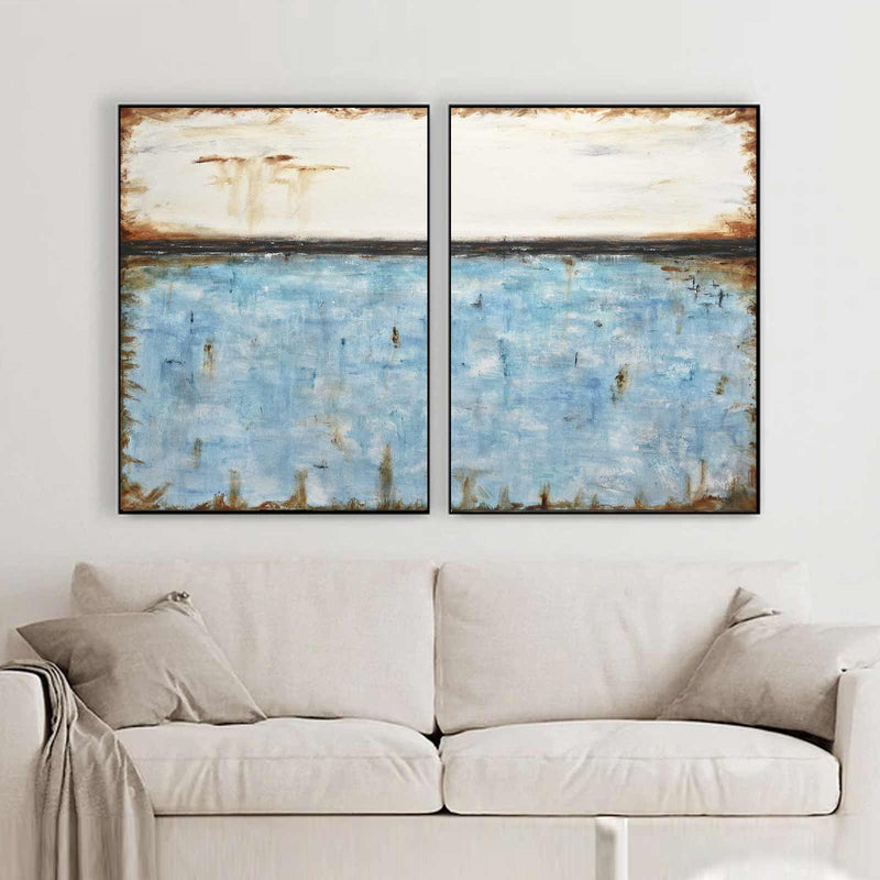 Best Selling Abstracts 2 panel Paintings Contemporary Art