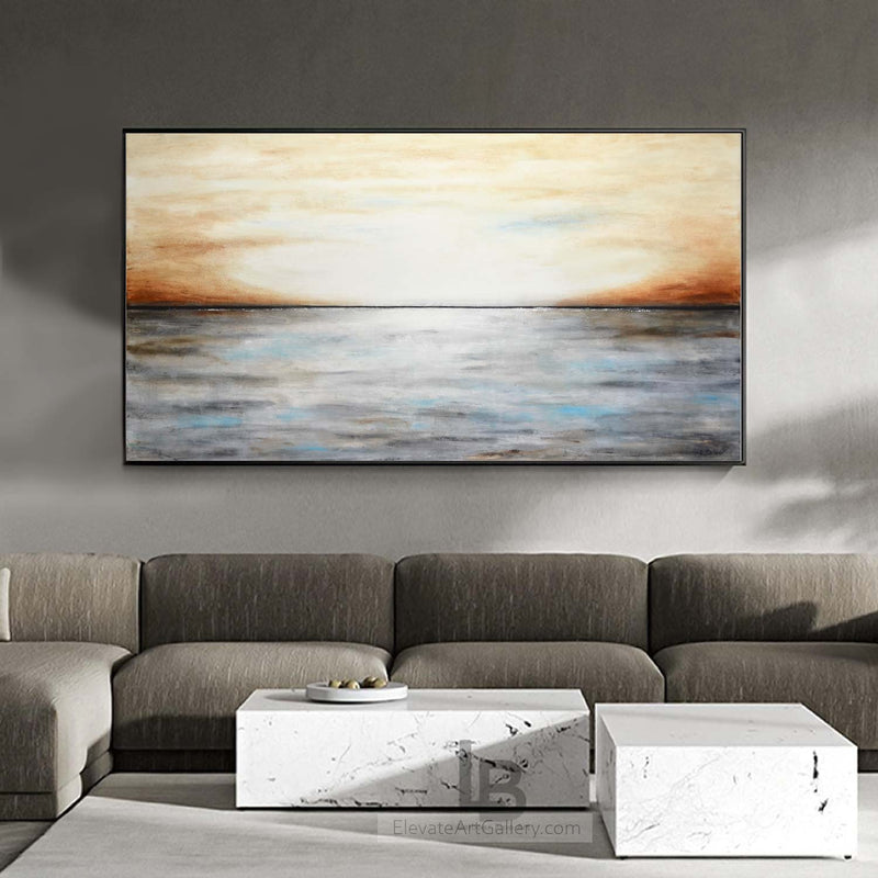 Original Landscape Painting above couch