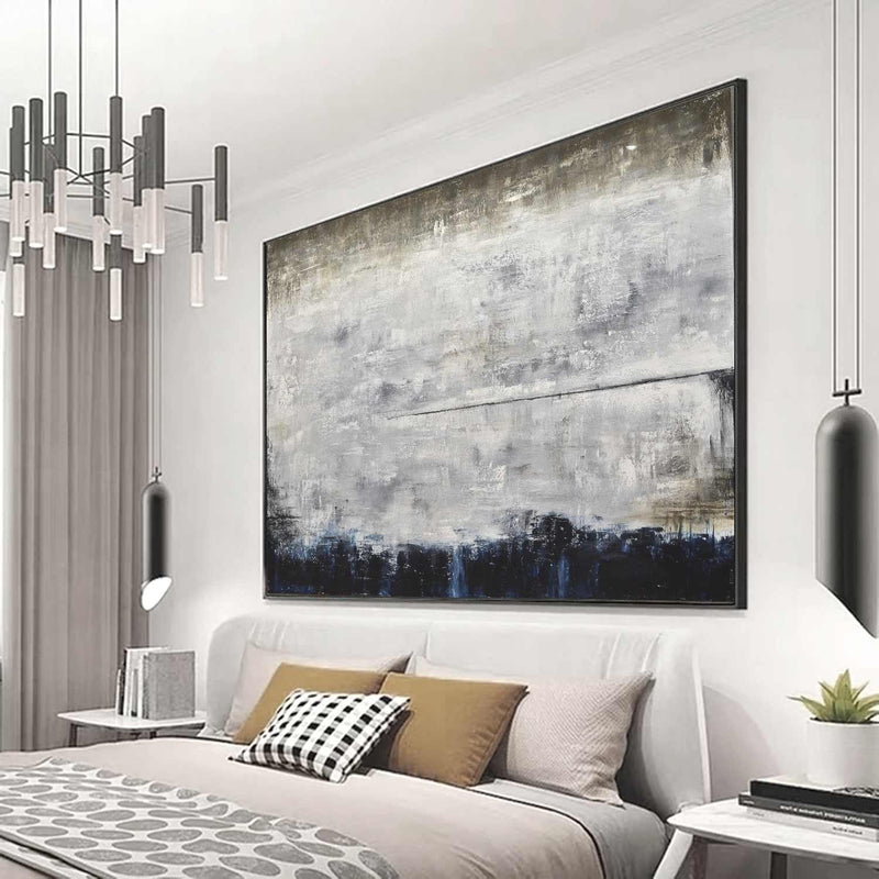 Contemporary Painting Above Bed