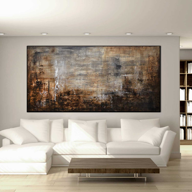Contemporary Painting Original Art Warm Colors Brown Earth Tones